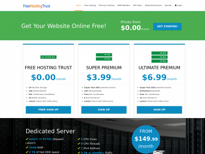 freehostingtrust.com snapshot