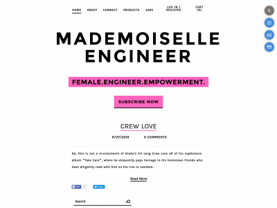 www.mademoiselleengineer.com snapshot
