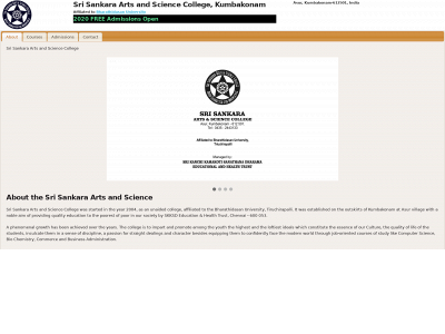 srisankaracollege.com snapshot