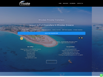privatetransfersrhodes.com snapshot