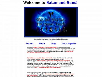satanandsuns.com snapshot
