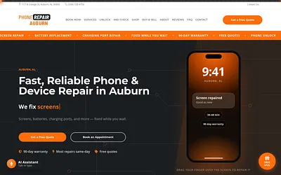 phonerepairauburn.com snapshot