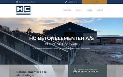 hc-betonelementer.dk snapshot