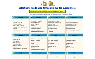 eclecticsite.fr snapshot