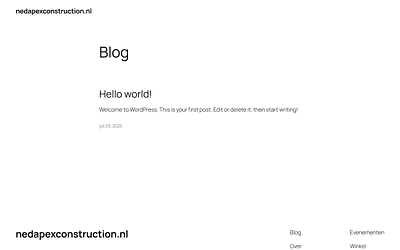 nedapexconstruction.nl snapshot