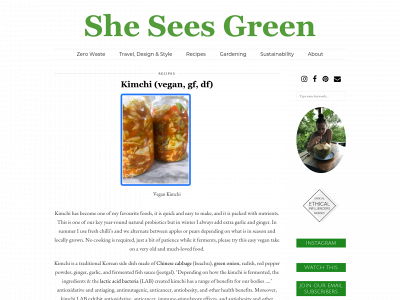 sheseesgreen.com snapshot