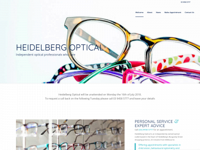 heidelbergoptical.com.au snapshot