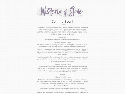 wisteriaandstone.com snapshot