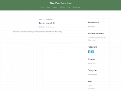 zenzucchini.com snapshot
