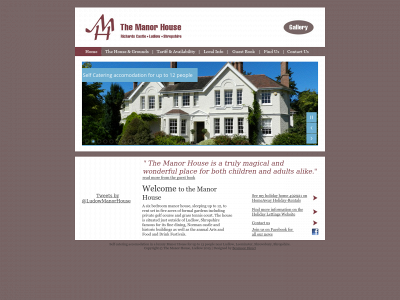 ludlowmanorhouse.com snapshot