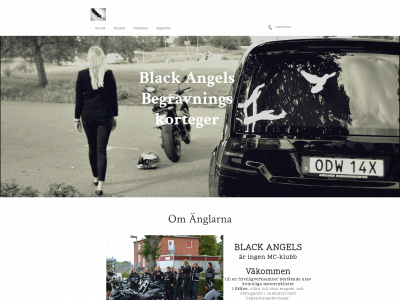 blackangelsbegravningskorteger.se snapshot
