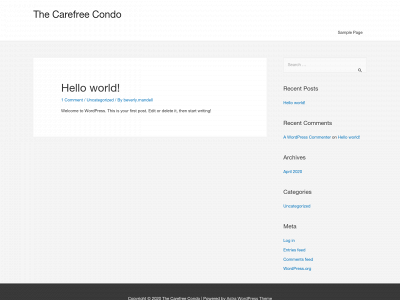 thecarefreecondo.com snapshot
