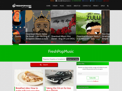 freshpopmusic.co snapshot