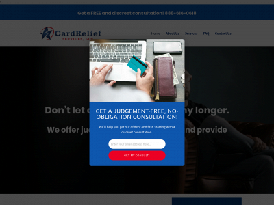 cardreliefservices.com snapshot