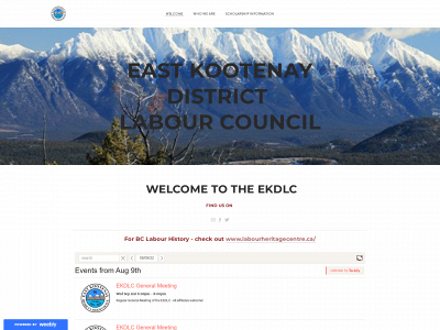 www.eastkootenaydistrictlabourcouncil.ca snapshot