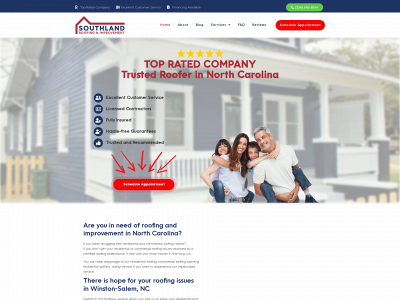 southlandroof.com snapshot