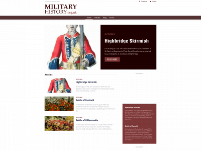 militaryhistory.org.uk snapshot