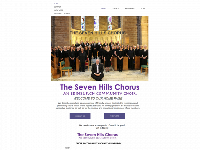 sevenhillschorus.org snapshot