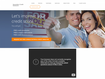 secondarycreditsolutions.com snapshot