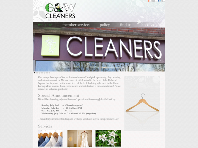 gandwcleaners.com snapshot