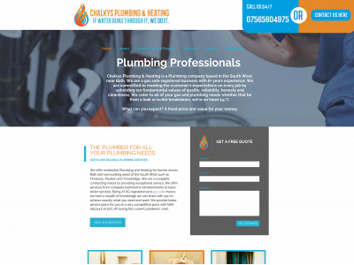 chalkysplumbingandheating.co.uk snapshot