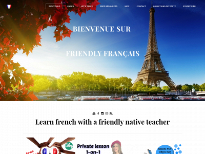 www.friendlyfrancais.com snapshot