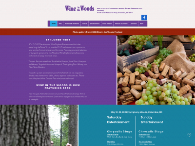 wineinthewoods.com snapshot