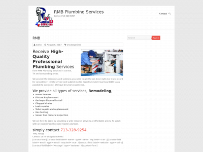 rmbplumbingservices.com snapshot
