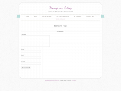 homegrowncottage.com snapshot