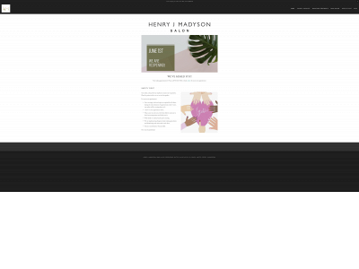 henryjmadysonsalon.com snapshot