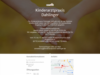 kinderarztpraxis-dahlinger.de snapshot
