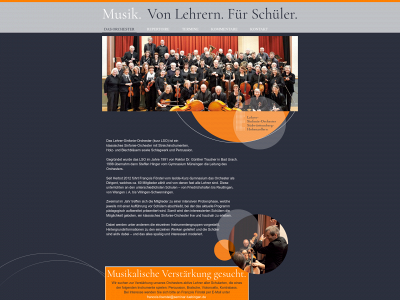 lehrersinfonieorchester.de snapshot