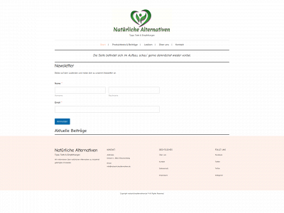 natuerlichealternativen.de snapshot