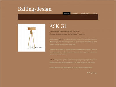 balling-design.dk snapshot
