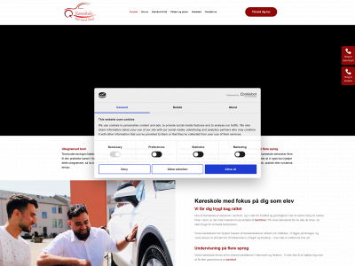 qkøreskole.dk snapshot