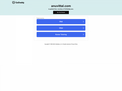 anuvittal.com snapshot