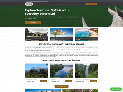 everydaysafaris.com snapshot