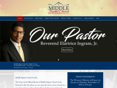 middlebaptistchurch.org snapshot