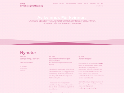 rosagynekologmottagning.se snapshot