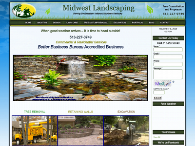 mwestlandscaping.com snapshot