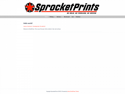 sprocketprints.com snapshot
