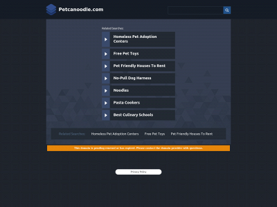 petcanoodle.com snapshot