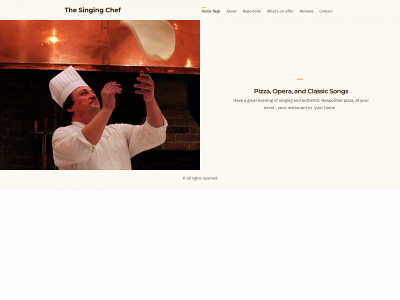 thesingingchef.co.uk snapshot