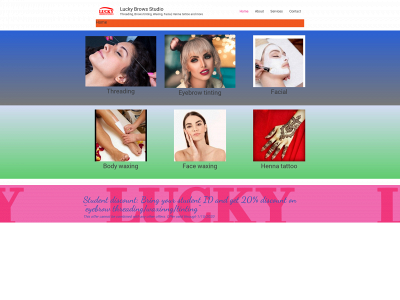 luckybrowstudio.com snapshot