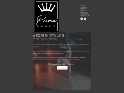 primadanceinverness.co.uk snapshot