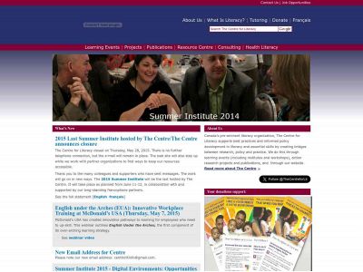 centreforliteracy.qc.ca snapshot