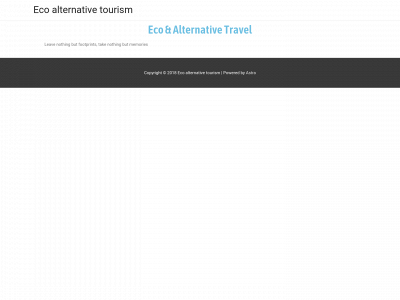 ecoaltertravel.com snapshot