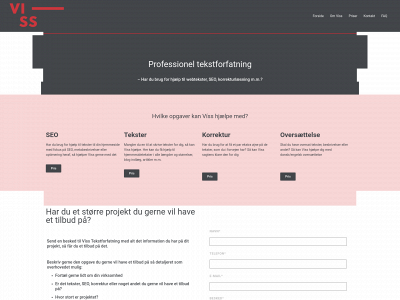 visstekstforfatning.dk snapshot