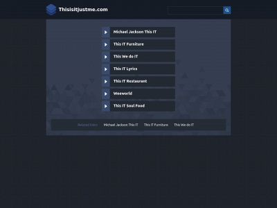 thisisitjustme.com snapshot