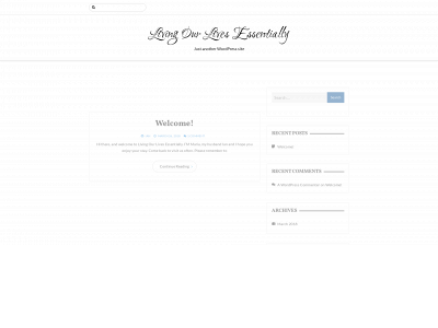 livingourlivesessentially.com snapshot